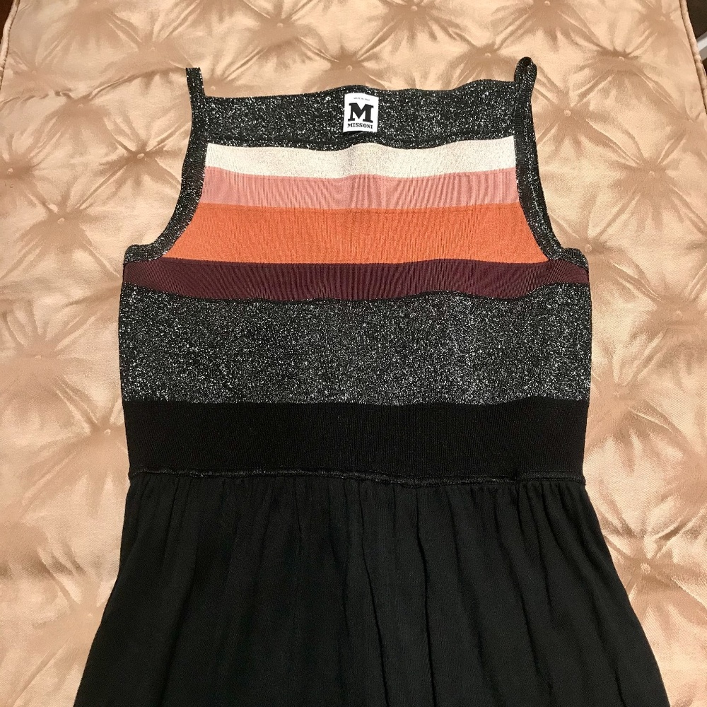 ♓️🅿️♟M Missoni Black Dress-Metallic Bodice♟ - Picture 3 of 6